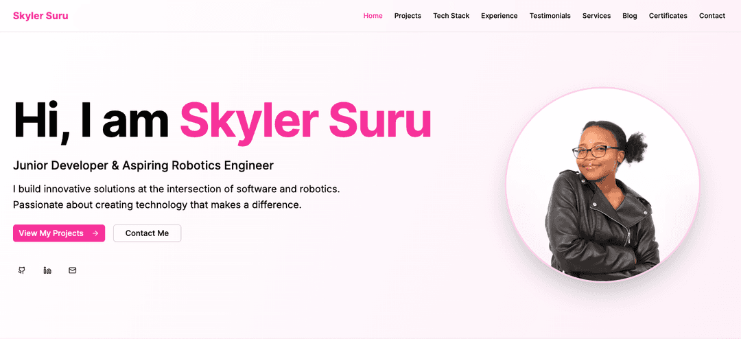 Personal Portfolio - Project Screenshot
