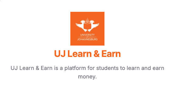 UJ Learn & Earn